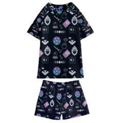 Pastel Goth Witch Kids  Swim Tee And Shorts Set by InPlainSightStyle