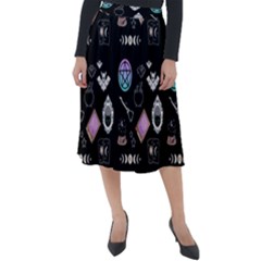 Pastel Goth Witch Classic Velour Midi Skirt  by InPlainSightStyle