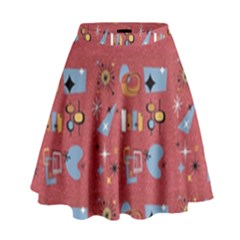 50s Red High Waist Skirt by InPlainSightStyle