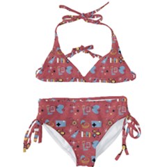 50s Red Kids  Classic Bikini Set by InPlainSightStyle