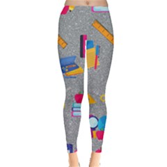 80s And 90s School Pattern Leggings  by InPlainSightStyle