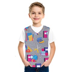 80s And 90s School Pattern Kids  Basketball Tank Top by InPlainSightStyle