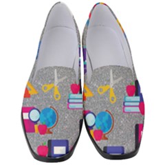 80s And 90s School Pattern Women s Classic Loafer Heels by InPlainSightStyle