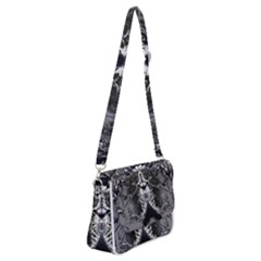 Alien Deco Shoulder Bag with Back Zipper