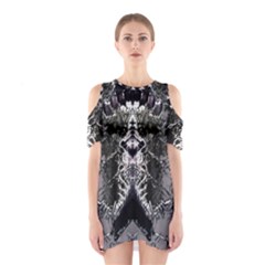 Alien Deco Shoulder Cutout One Piece Dress by MRNStudios