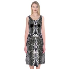 Alien Deco Midi Sleeveless Dress