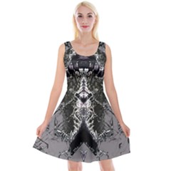 Alien Deco Reversible Velvet Sleeveless Dress by MRNStudios