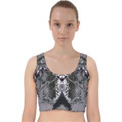 Alien Deco Velvet Racer Back Crop Top