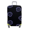 Purple Skulls On Dark Background Luggage Cover (Small) View1