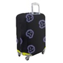 Purple Skulls On Dark Background Luggage Cover (Small) View2