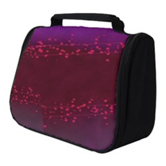 Red Splashes On Purple Background Full Print Travel Pouch (small) by SychEva