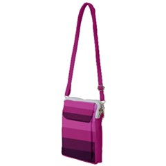 Pink Gradient Stripes Multi Function Travel Bag by Dazzleway