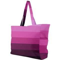 Pink Gradient Stripes Simple Shoulder Bag by Dazzleway