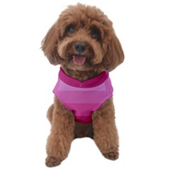 Pink Gradient Stripes Dog Sweater by Dazzleway