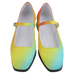 Rainbow Gradient  Women s Mary Jane Shoes by Dazzleway