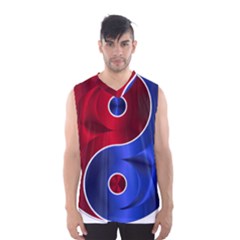 Yin-yang-eastern-asian-philosophy Men s Basketball Tank Top by Sudhe