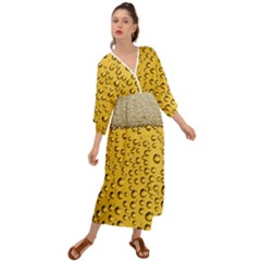 Beer Bubbles Grecian Style  Maxi Dress by Sudhe