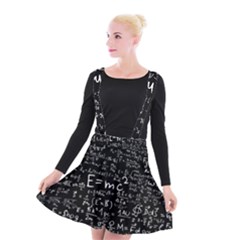 Science-albert-einstein-formula-mathematics-physics-special-relativity Suspender Skater Skirt by Sudhe