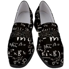 Science-albert-einstein-formula-mathematics-physics-special-relativity Women s Chunky Heel Loafers by Sudhe
