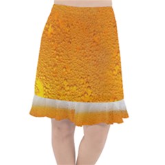 Beer Bubbles Pattern Fishtail Chiffon Skirt by Sudhe