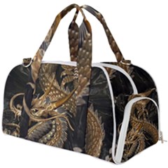 Fantasy Dragon Pentagram Burner Gym Duffel Bag by Sudhe