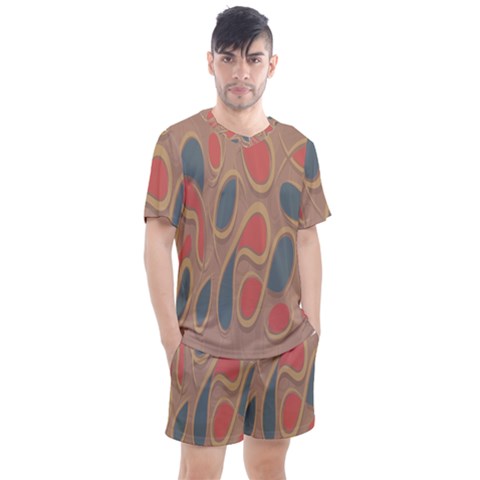 Background-abstract-non-seamless Men s Mesh Tee And Shorts Set by Sudhe