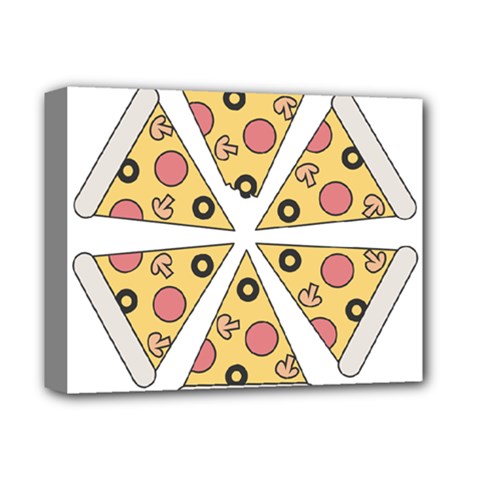 Pizza-slice-food-italian Deluxe Canvas 14  X 11  (stretched)