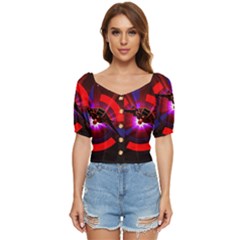 Science-fiction-cover-adventure Button Up Blouse