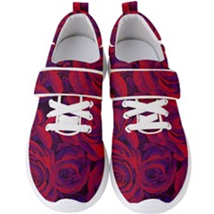 Roses-red-purple-flowers-pretty Men s Velcro Strap Shoes by Sudhe