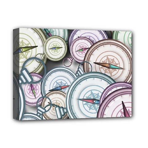 Compass-direction-north-south-east Deluxe Canvas 16  X 12  (stretched) 