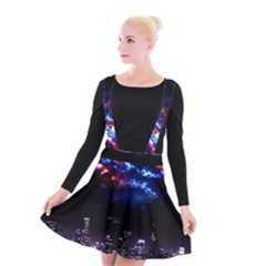 Science-fiction-sci-fi-forward Suspender Skater Skirt by Sudhe