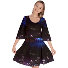 Science-fiction-sci-fi-forward Velour Kimono Dress