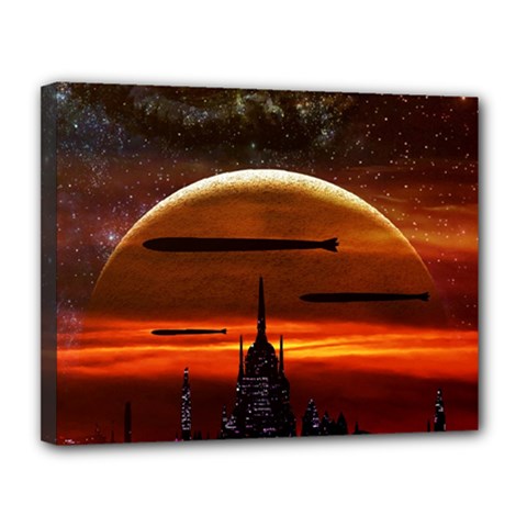 Science-fiction-digital-illustration Canvas 14  X 11  (stretched) by Sudhe