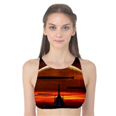 Science-fiction-digital-illustration Tank Bikini Top by Sudhe