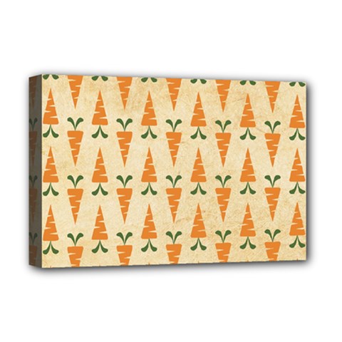 Pattern-carrot-pattern-carrot-print Deluxe Canvas 18  X 12  (stretched)