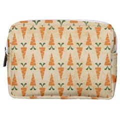 Pattern-carrot-pattern-carrot-print Make Up Pouch (medium) by Sudhe