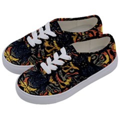 Tiger-predator-abstract-feline Kids  Classic Low Top Sneakers by Sudhe