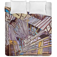 Abstract-drawing-design-modern Duvet Cover Double Side (california King Size) by Sudhe