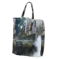 Sea-island-castle-landscape Giant Grocery Tote by Sudhe