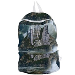 Sea-island-castle-landscape Foldable Lightweight Backpack by Sudhe