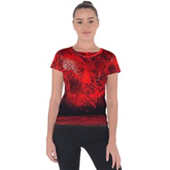 Planet-hell-hell-mystical-fantasy Short Sleeve Sports Top  by Sudhe