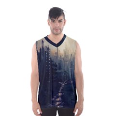 Apocalypse-post-apocalyptic Men s Basketball Tank Top by Sudhe