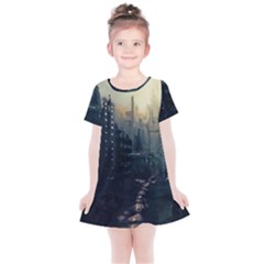 Apocalypse-post-apocalyptic Kids  Simple Cotton Dress by Sudhe