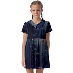 Apocalypse-post-apocalyptic Kids  Asymmetric Collar Dress by Sudhe