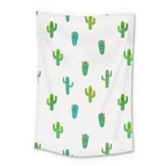 Funny Cacti With Muzzles Small Tapestry by SychEva