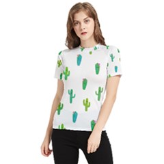 Funny Cacti With Muzzles Women s Short Sleeve Rash Guard by SychEva