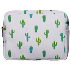 Funny Cacti With Muzzles Make Up Pouch (large) by SychEva