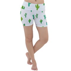 Funny Cacti With Muzzles Lightweight Velour Yoga Shorts by SychEva