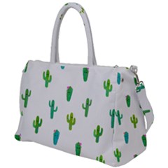 Funny Cacti With Muzzles Duffel Travel Bag by SychEva