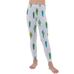 Funny Cacti With Muzzles Kids  Lightweight Velour Leggings by SychEva